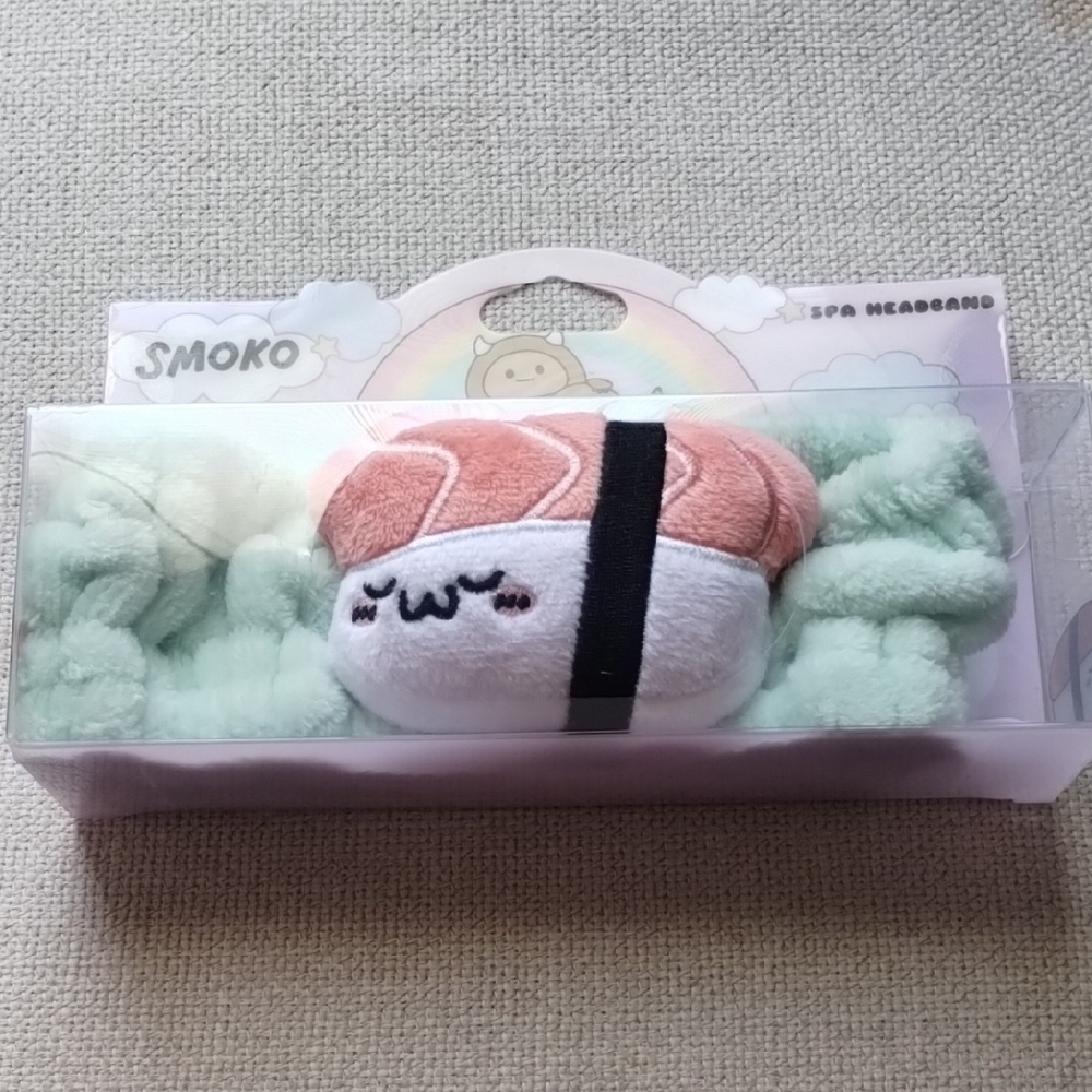 LSmoko Sushi Spa Headband -Green Mint and White